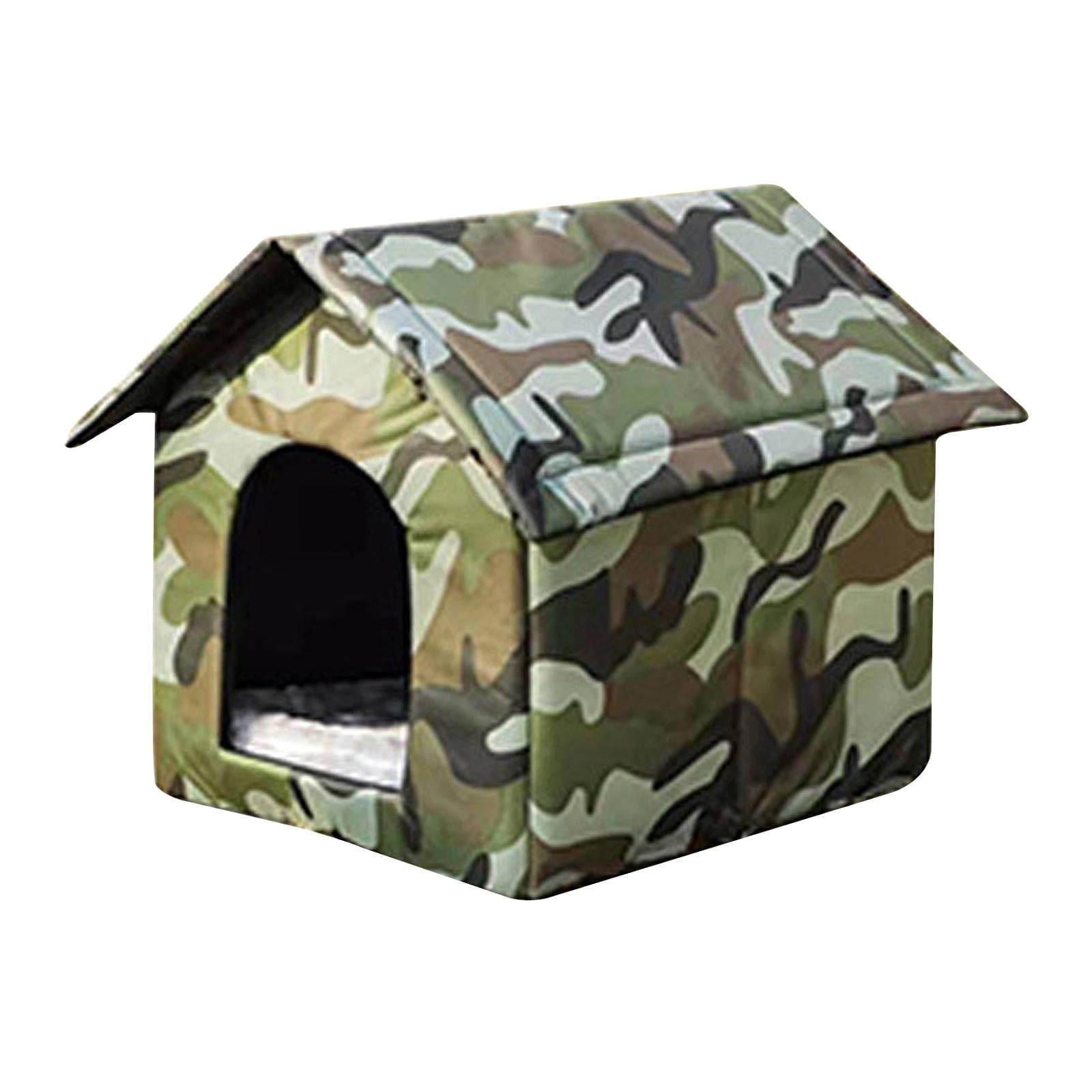 Oxford Cloth Stray Cats Shelter Weather Kennel Bed Puppy Kitten Small Dogs 40cmx35cmx40cm