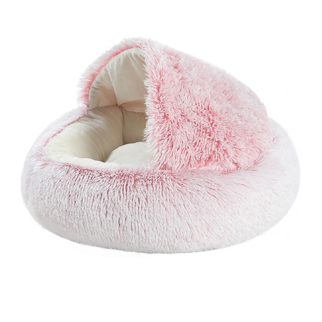 Oalirro Small Dog Bed for Small Dogs Washable - Round Cat Beds for Indoor Cats, Round Winter Warm Pet Bed for Puppy and Kitten with Slip-Resistant Bottom, 15Inches