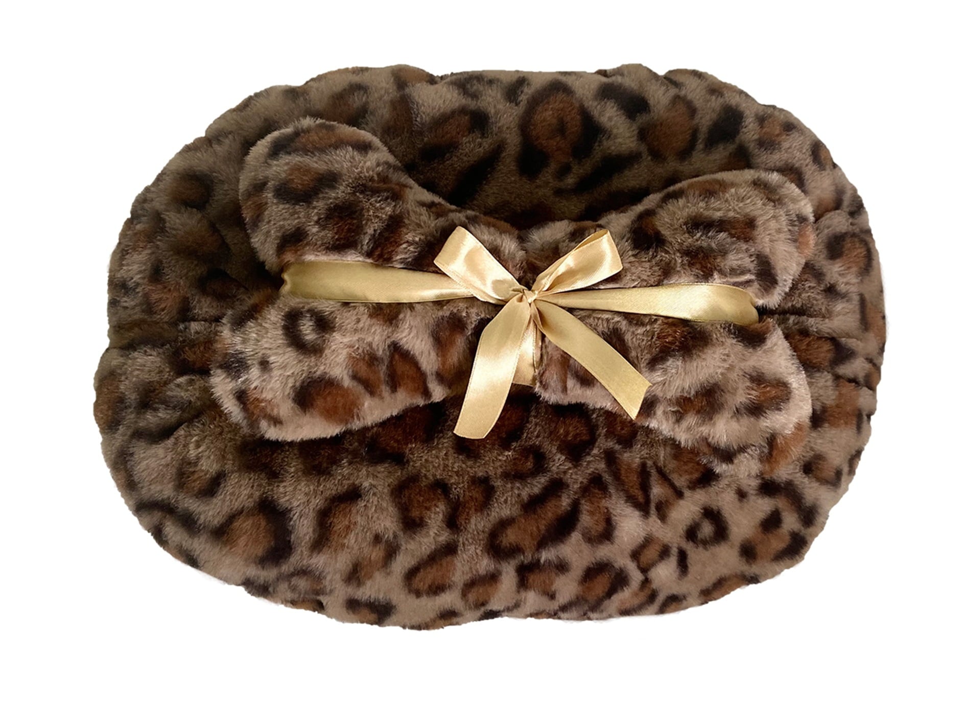 Precious Tails Leopard Princess Cat Dog Bed - Small
