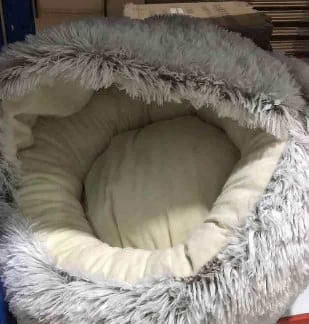 Oalirro Small Dog Bed for Small Dogs Washable - Round Cat Beds for Indoor Cats, Round Winter Warm Pet Bed for Puppy and Kitten with Slip-Resistant Bottom, 15Inches