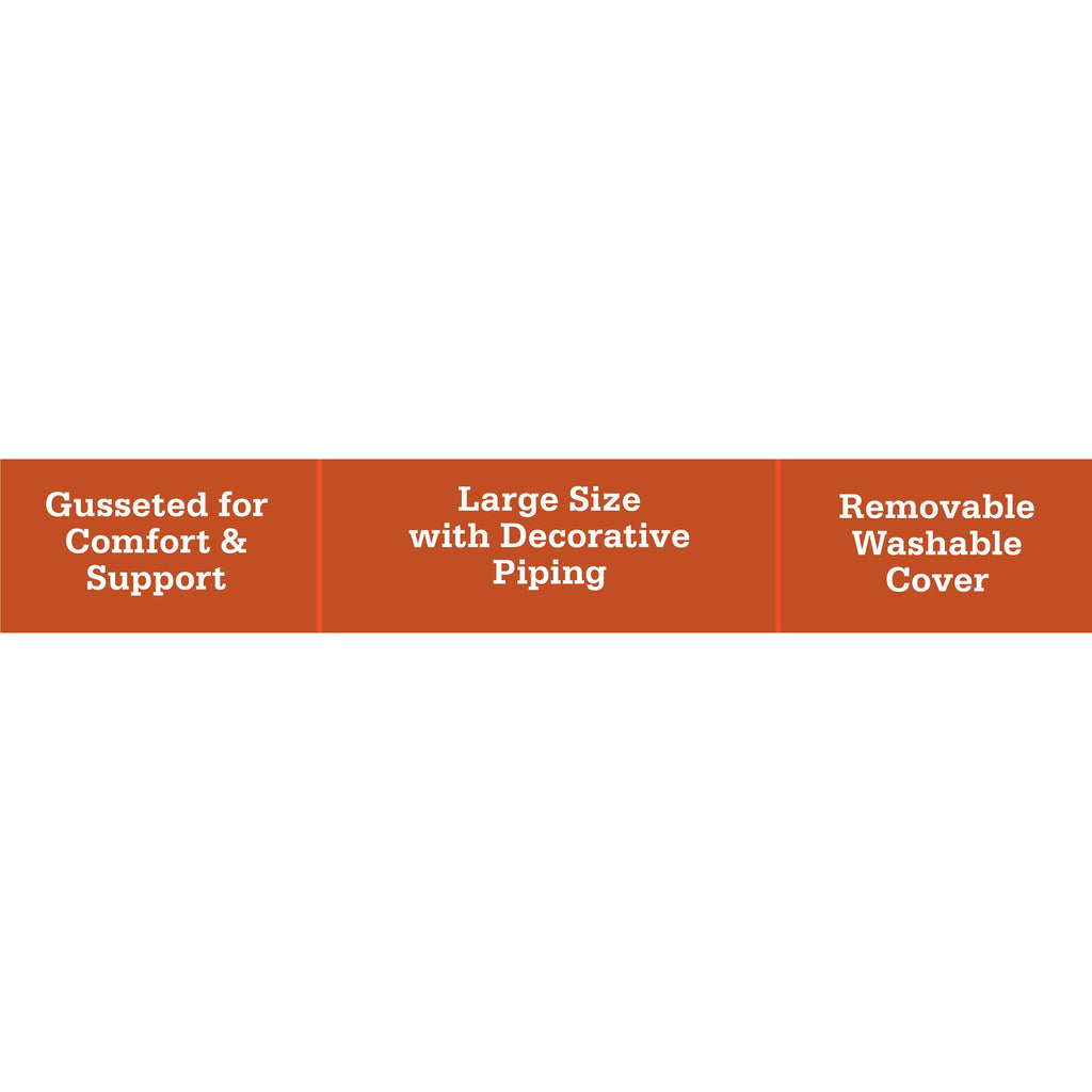 Vibrant Life Bed for Dogs, Gusseted Mat, Removable & Washable Cover, Tan Plaid, 42" x 32"