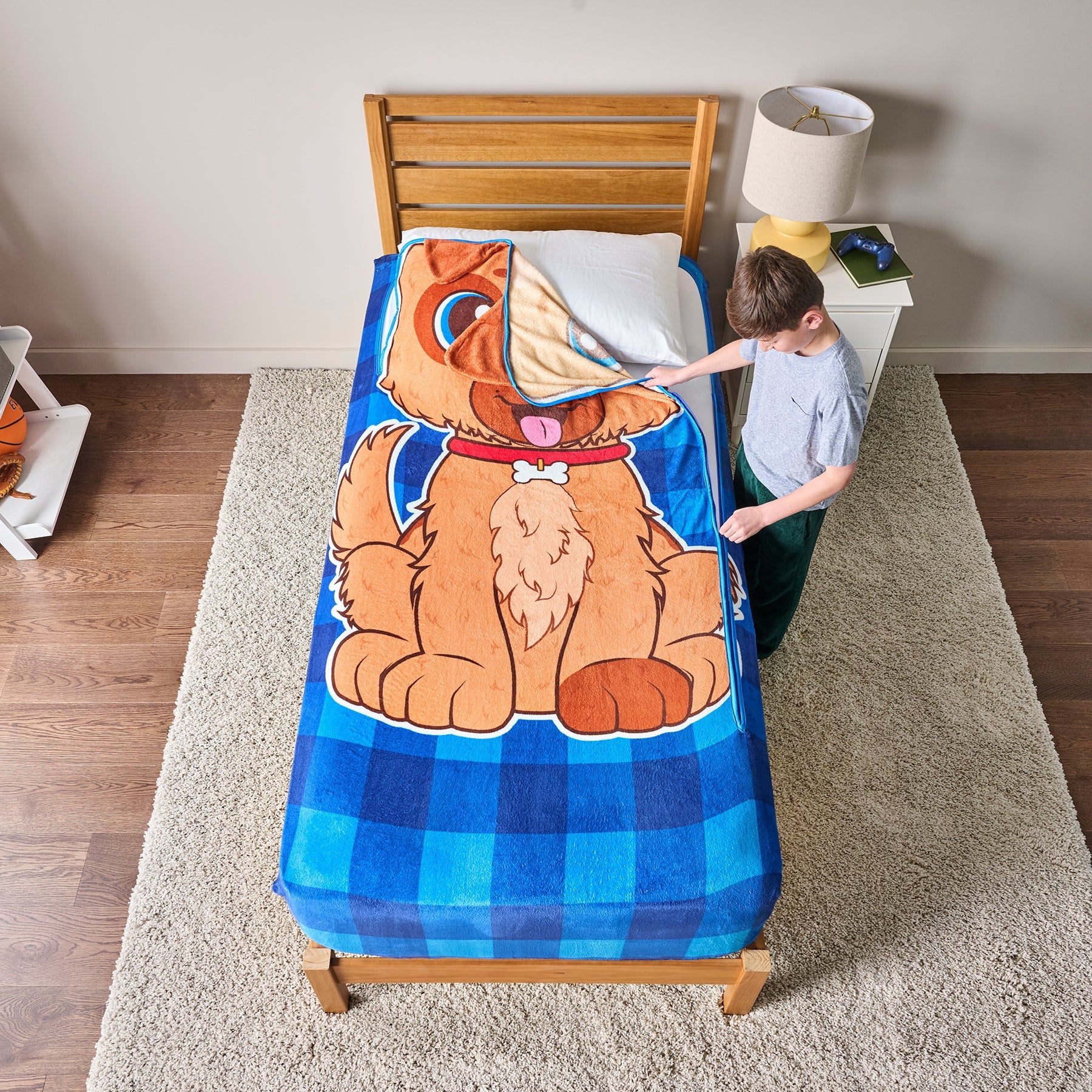 ZippySack Twin Bed Zip-Up Bedding – Dog