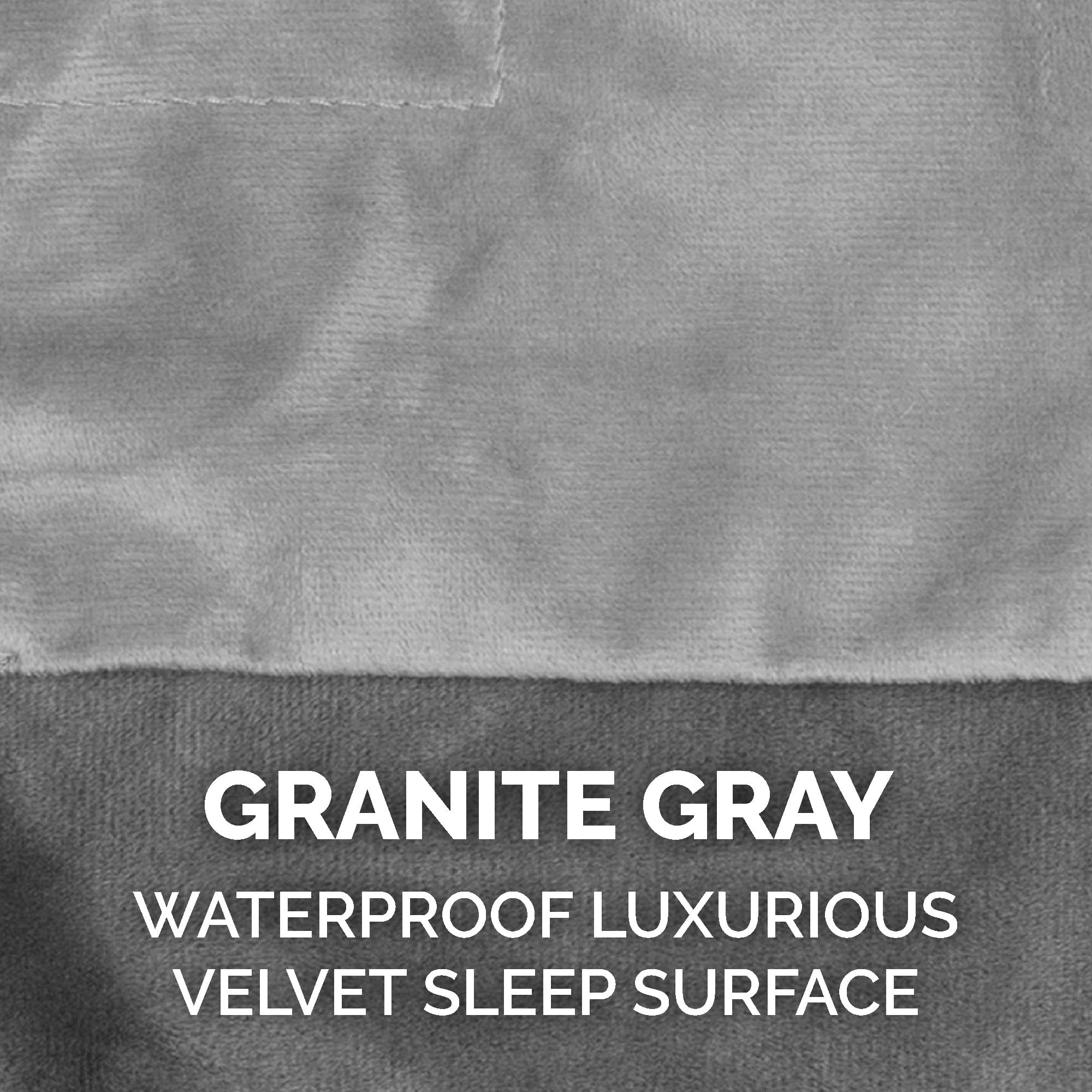 FurHaven Pet Products Waterproof Velvet Throw Blanket - Granite Gray, Large