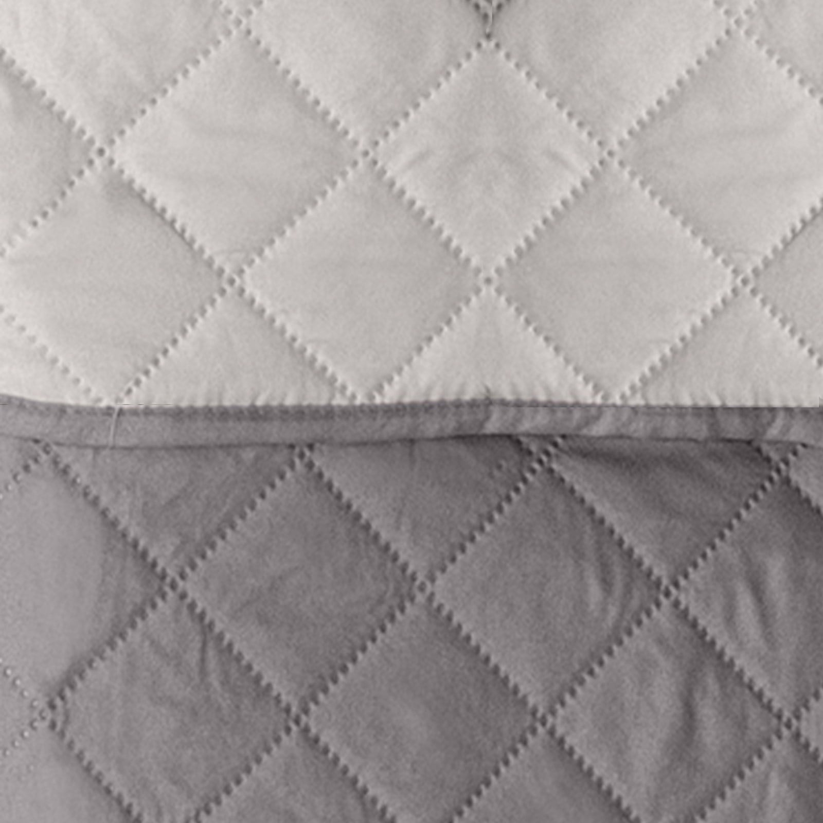FurHaven Sofa Buddy Medium Reversible Pet Bed with Cushion Anchors, Gray
