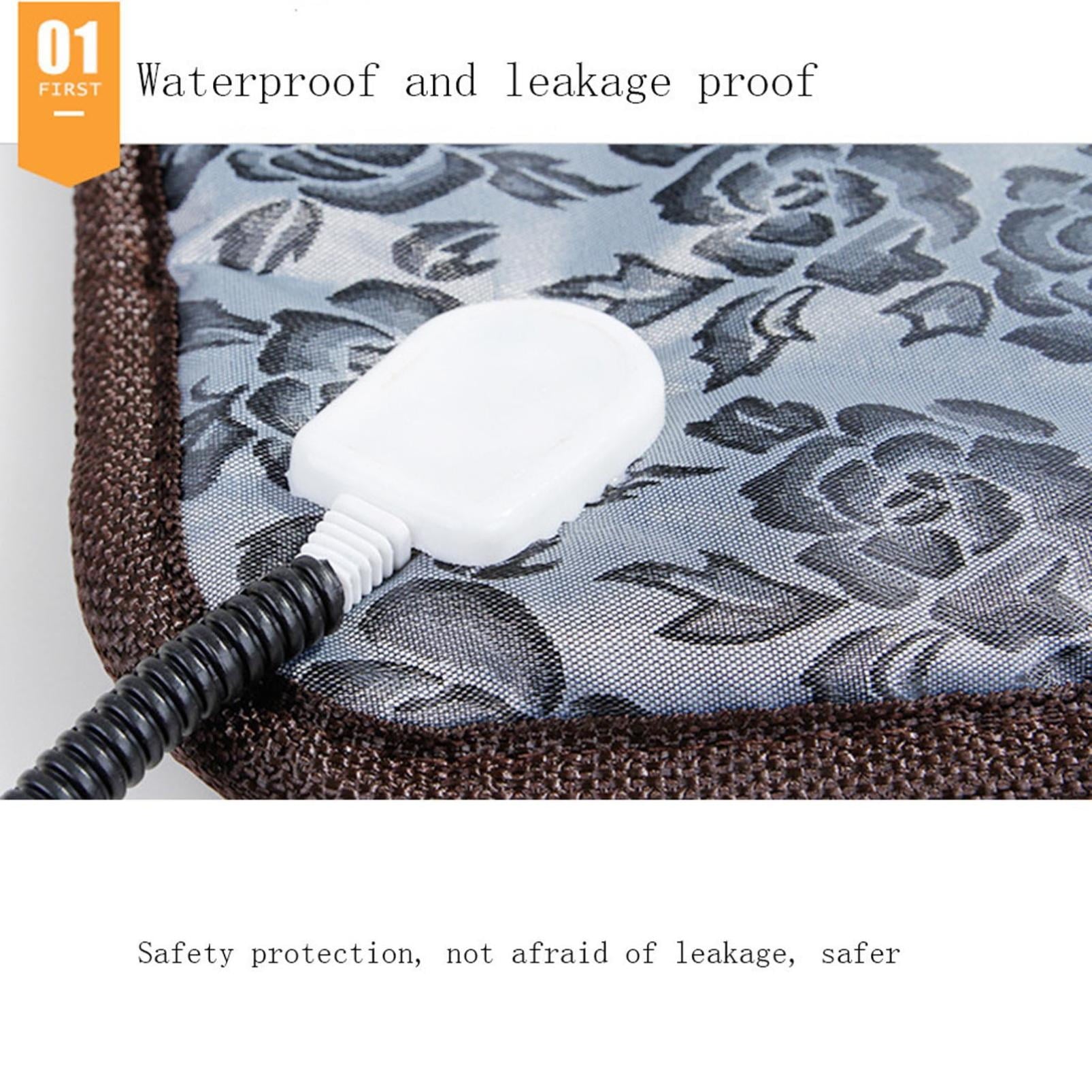2024 New Pet Heating Pad, Adjustable Temperature Dog Cat Heating Pad with Timer, Indoor Pet Heating Pads with Chew Resistant Cord,Indoor Pet Heated Bed Mat for Cats and Dogs