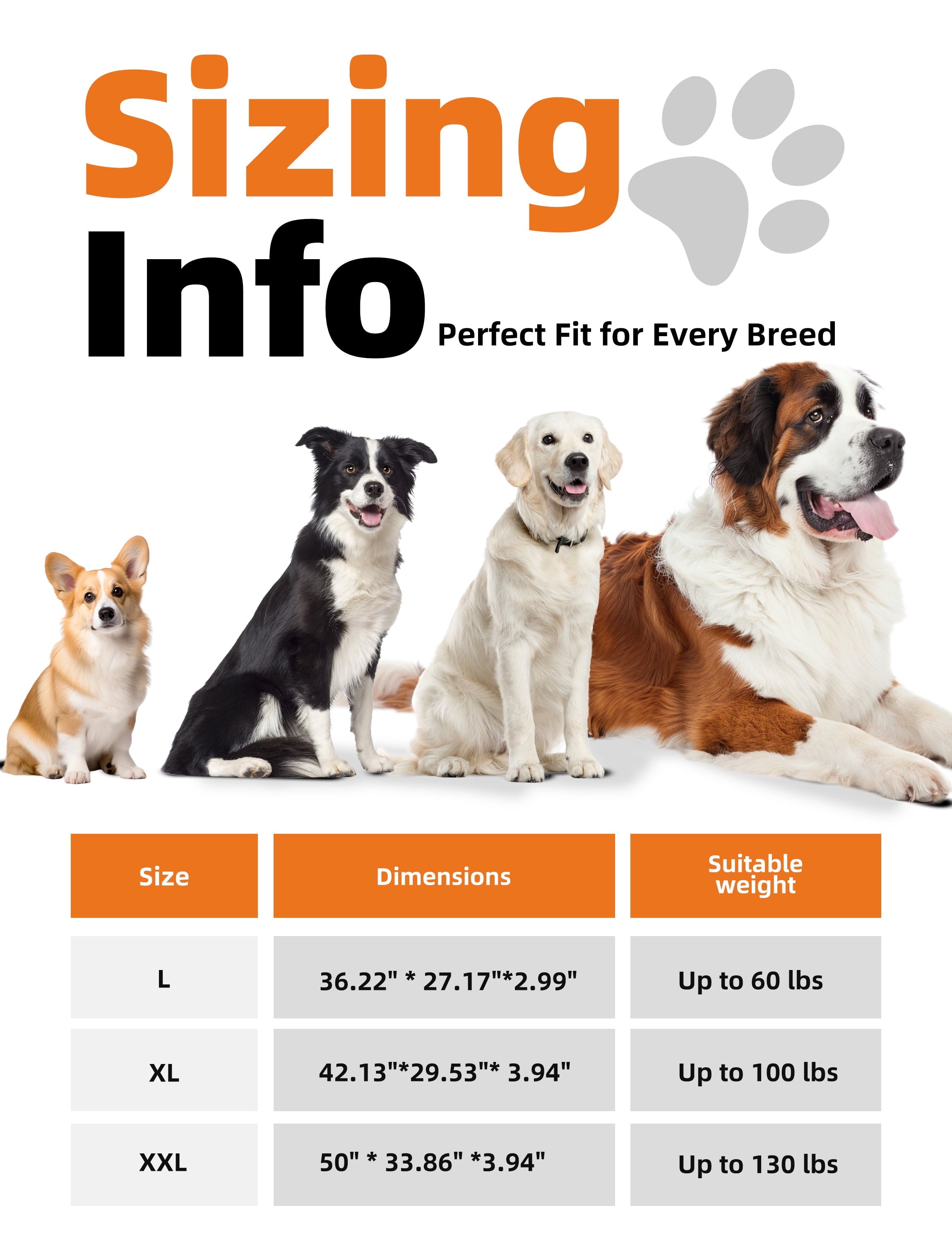 Sytopia Orthopedic Waterproof Extra Large Dog Bed with Removable Washable Cover, Indestructible Egg Crate Foam Dog Bed Chew Proof, Brown XL(42"x30"x4") Bed for Jumbo Dogs up to 100 Pounds