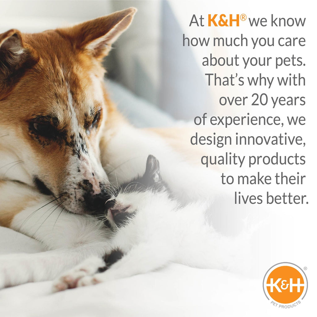K&H Pet Products Original Bolster Pet Cot Elevated Pet Bed Chocolate/Black Mesh Medium 32 X 25 X 7 Inches