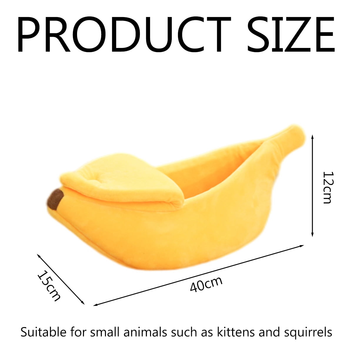 Banana Cat Bed, Pet Bed, Pet Bed For Cats, Lovely Pet Supplies for Cats Kittens Rabbit Small Dogs, Yellow