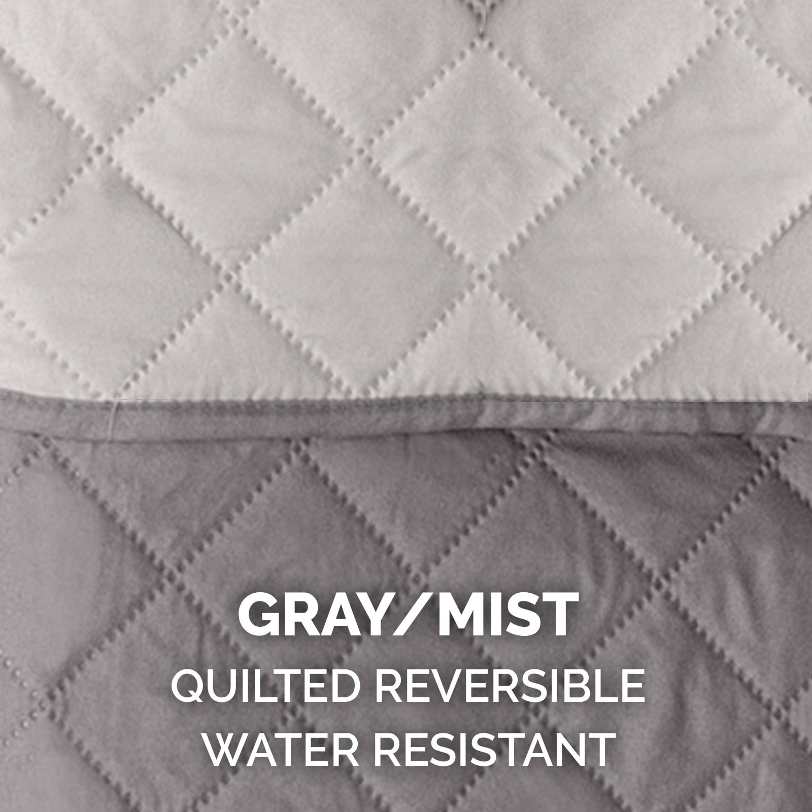 FurHaven Sofa Buddy Medium Reversible Pet Bed with Cushion Anchors, Gray