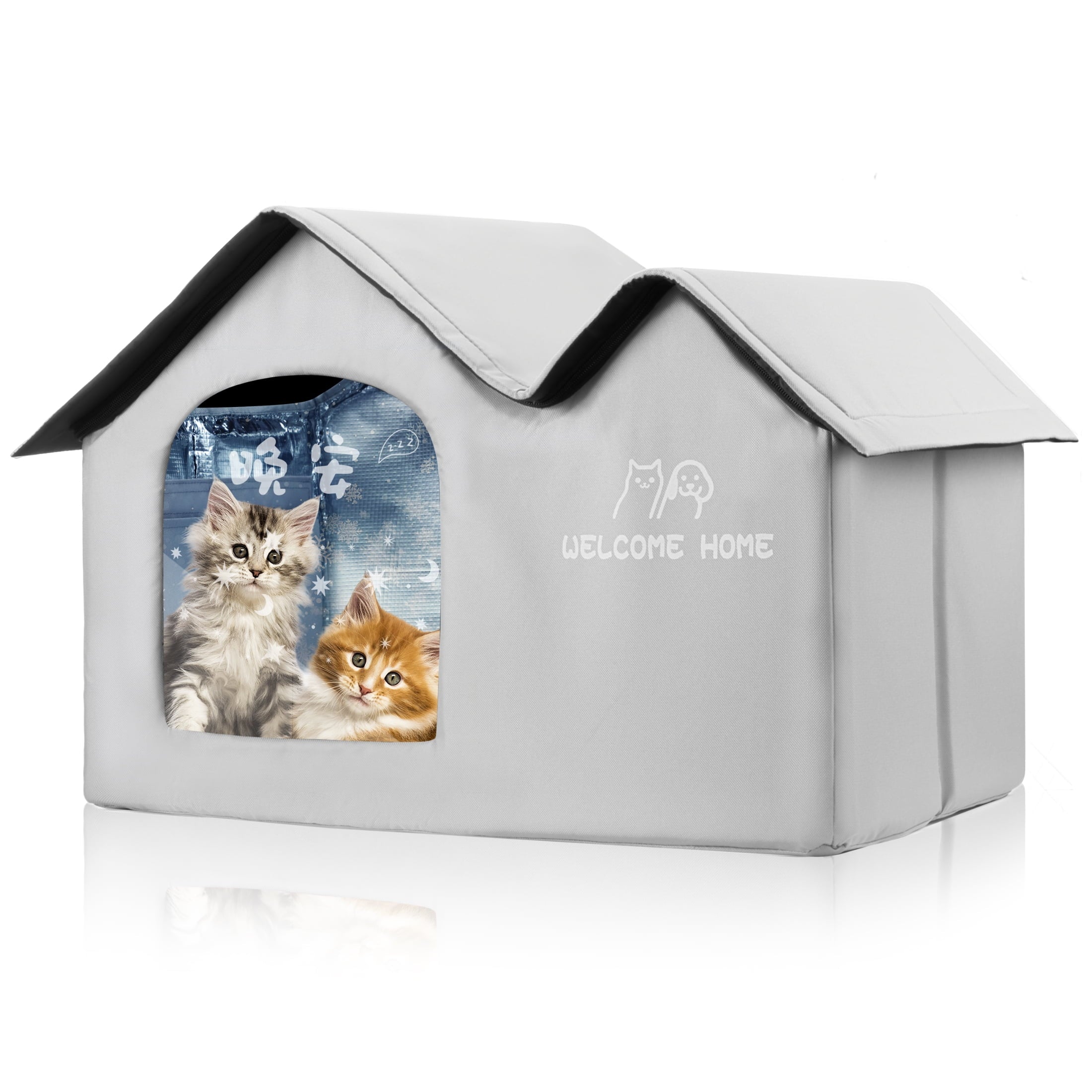 XL Size Cooling Pet House, 24 x 15.7 x 16.5 in, for Pets up to 38.5 lbs, Outdoor Indoor Shelter