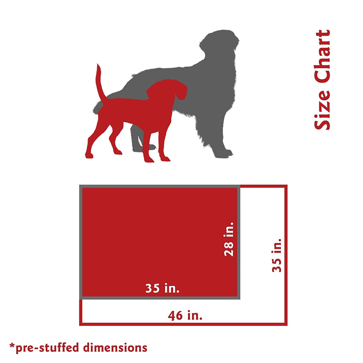 Majestic Pet Super Value Machine Washable Dog Bed, Medium, Red