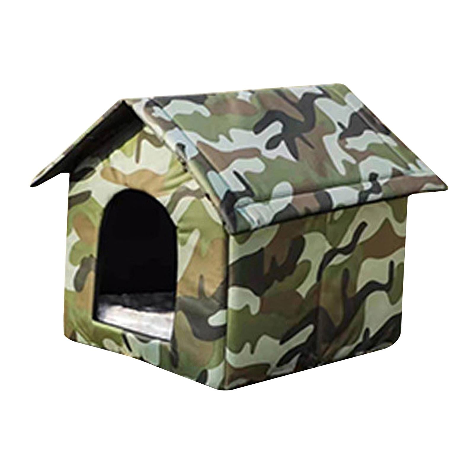 Oxford Cloth Stray Cats Shelter Weather Kennel Bed Puppy Kitten Small Dogs 40cmx35cmx40cm