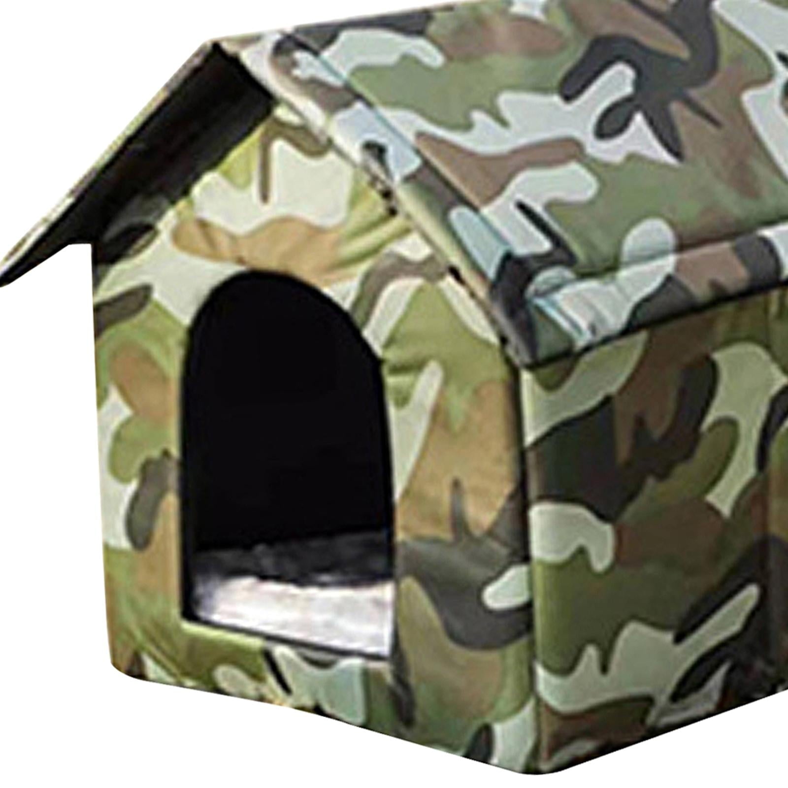 Oxford Cloth Stray Cats Shelter Weather Kennel Bed Puppy Kitten Small Dogs 40cmx35cmx40cm