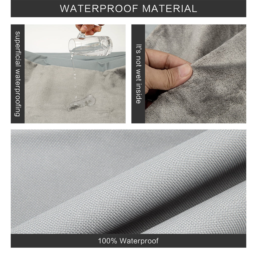 AMQTSLM Waterproof Dog Bed Cover, Dog Bed Covers Replacement Washable, Fluffy Pet Bed Cover with Zipper, Dog Mattress Cover for Large Dogs Puppy Cat, 34 x 22 inches