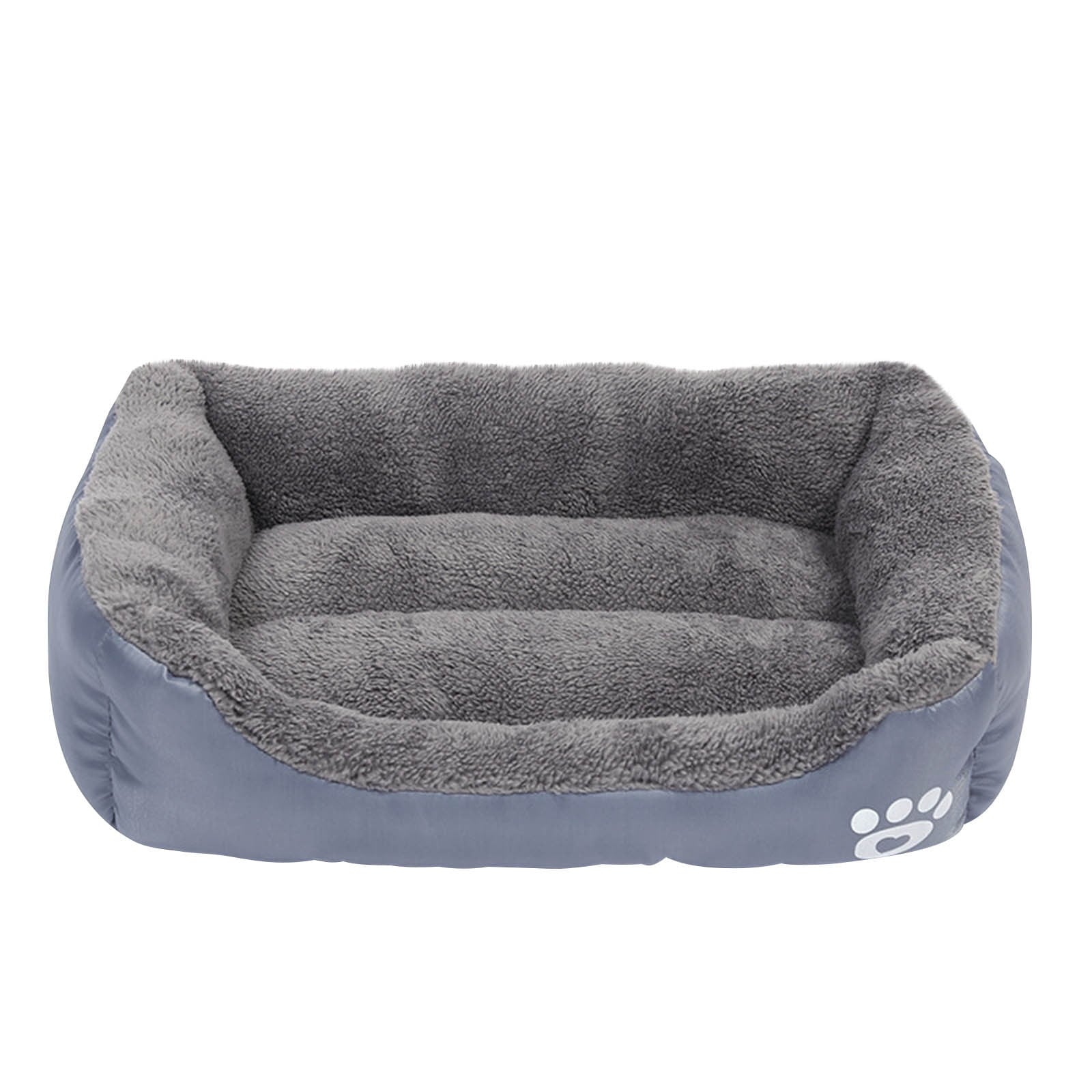 YUTK Dog Beds Large Sized Dog, Pet Winter Warm Pet Bed Pet Supplies and Dog Sleeping Bed Gray S