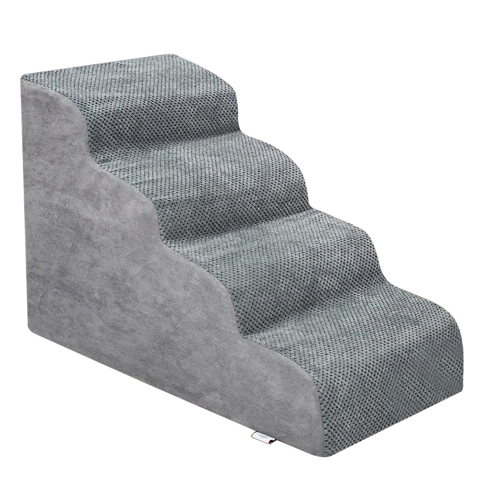 Arealer Dog StairsRamp Stairs Dog Ramp for BedDog 4 Tiers Training Stairs Removable and Washable