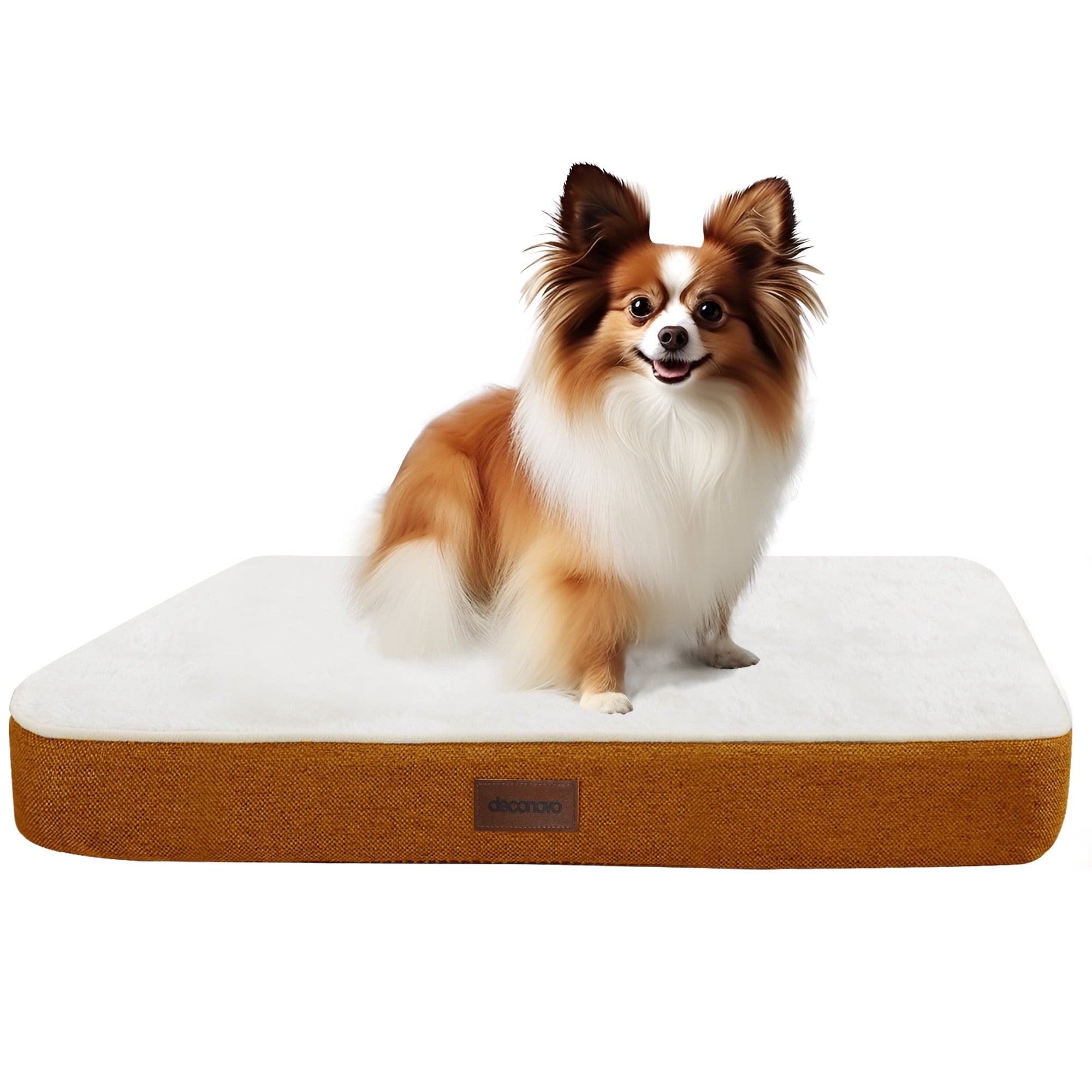 Deconovo Light Gray Dog Mat - Waterproof & Machine Washable Pet Bed for Medium & Small Dogs, 30x20x3