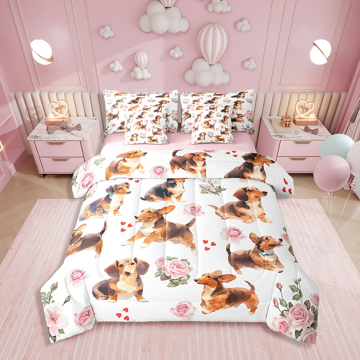 Wolf Comforter Set Twin Size,Aurora Natural Dreamy Bedding Set Teens,Wildlife Animal Print(Comforter+Fitted+Flat Sheet+2 Pillowcases+2 Throw Pillow Covers)7 Pieces Bed Set
