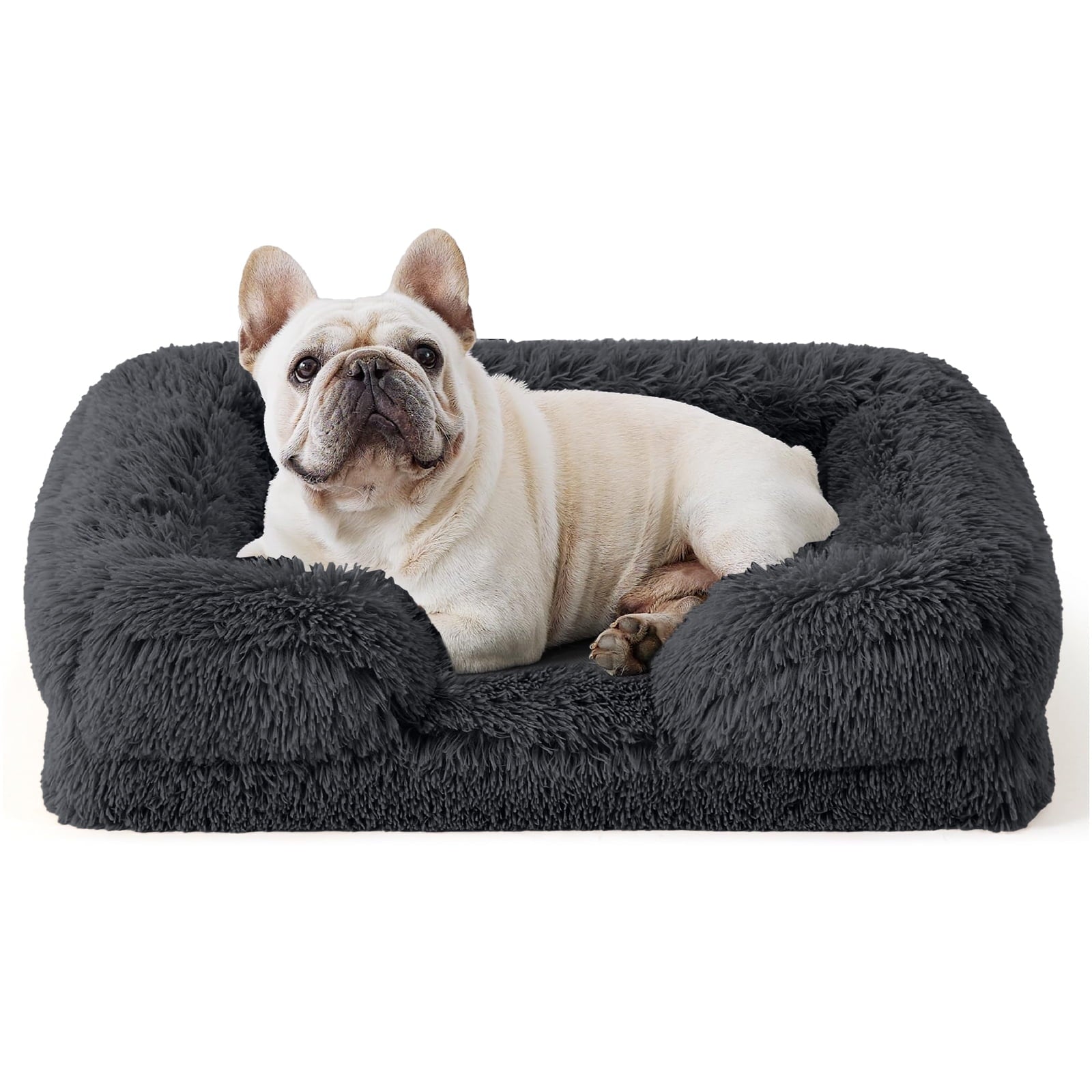 PayUSD Warming Fluffy Orthopedic Dog Beds for Large Dogs,Dog Bed with Plush Thick Egg Foam Support and Non-Slip Bottom, Large Waterproof and Machine Washable Pet Bed Cover