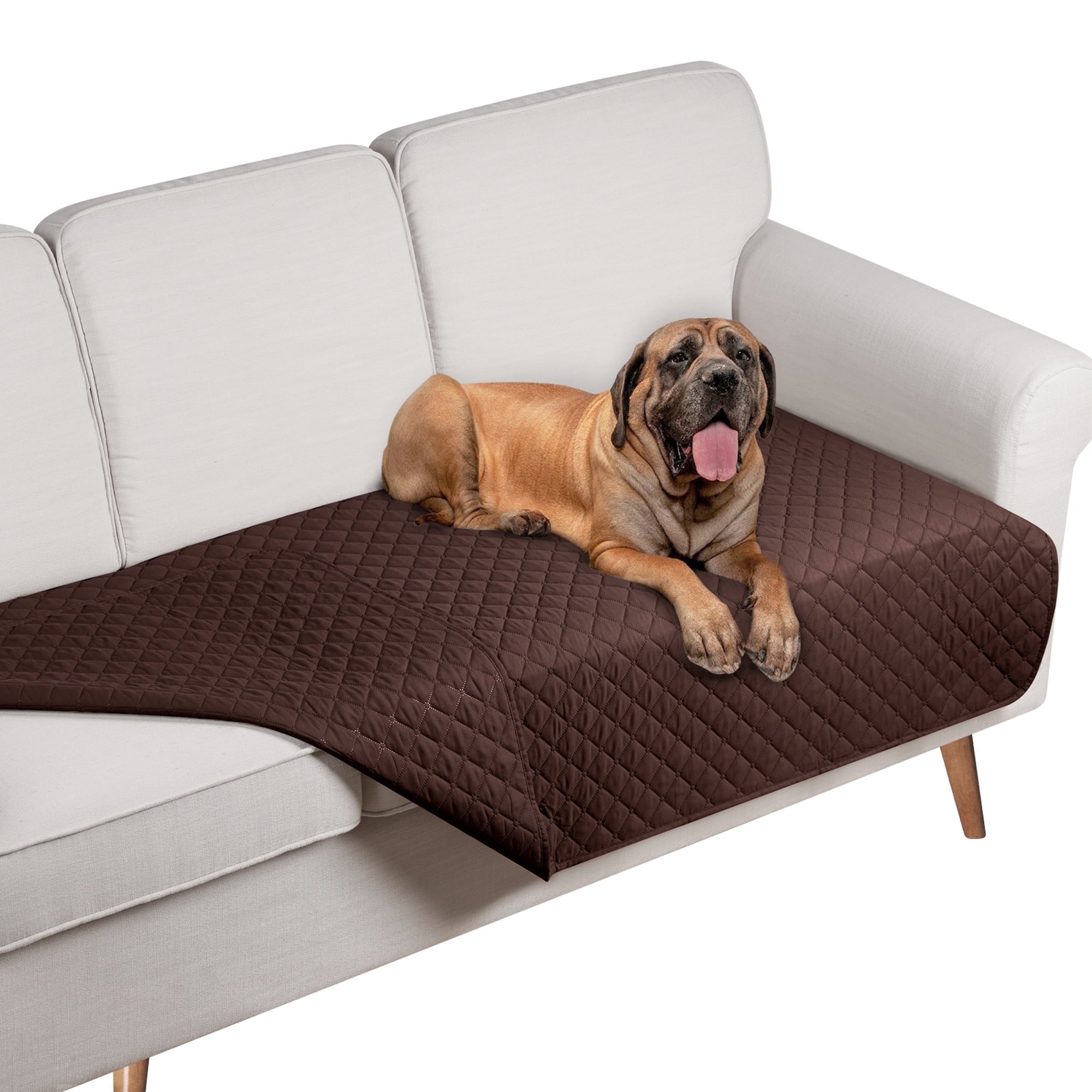 TAOCOCO Waterproof Reversible Dog Bed Cover 42" x 68" Dark Gray Furniture Protector for Pets