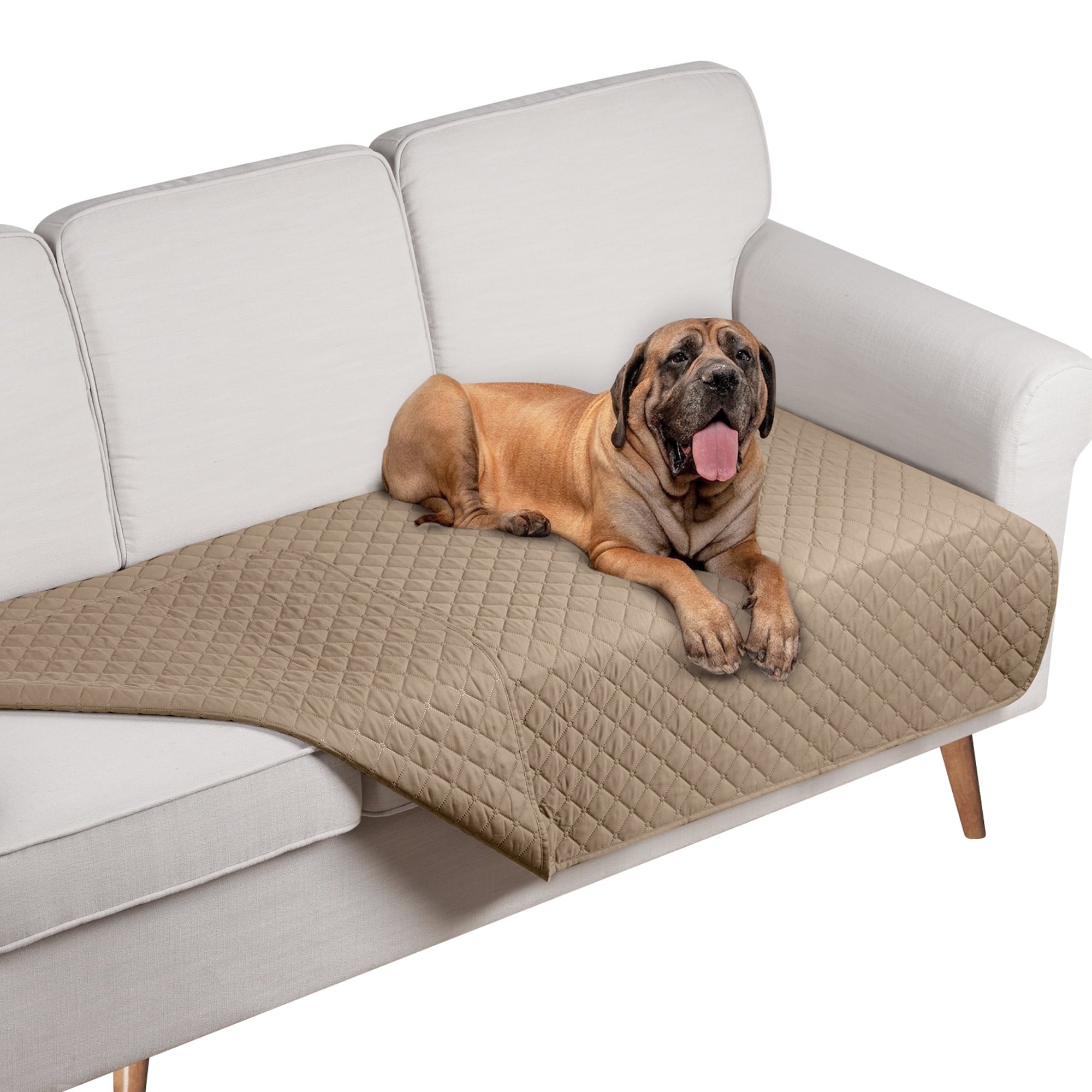 TAOCOCO Waterproof Reversible Dog Bed Cover 42" x 68" Dark Gray Furniture Protector for Pets
