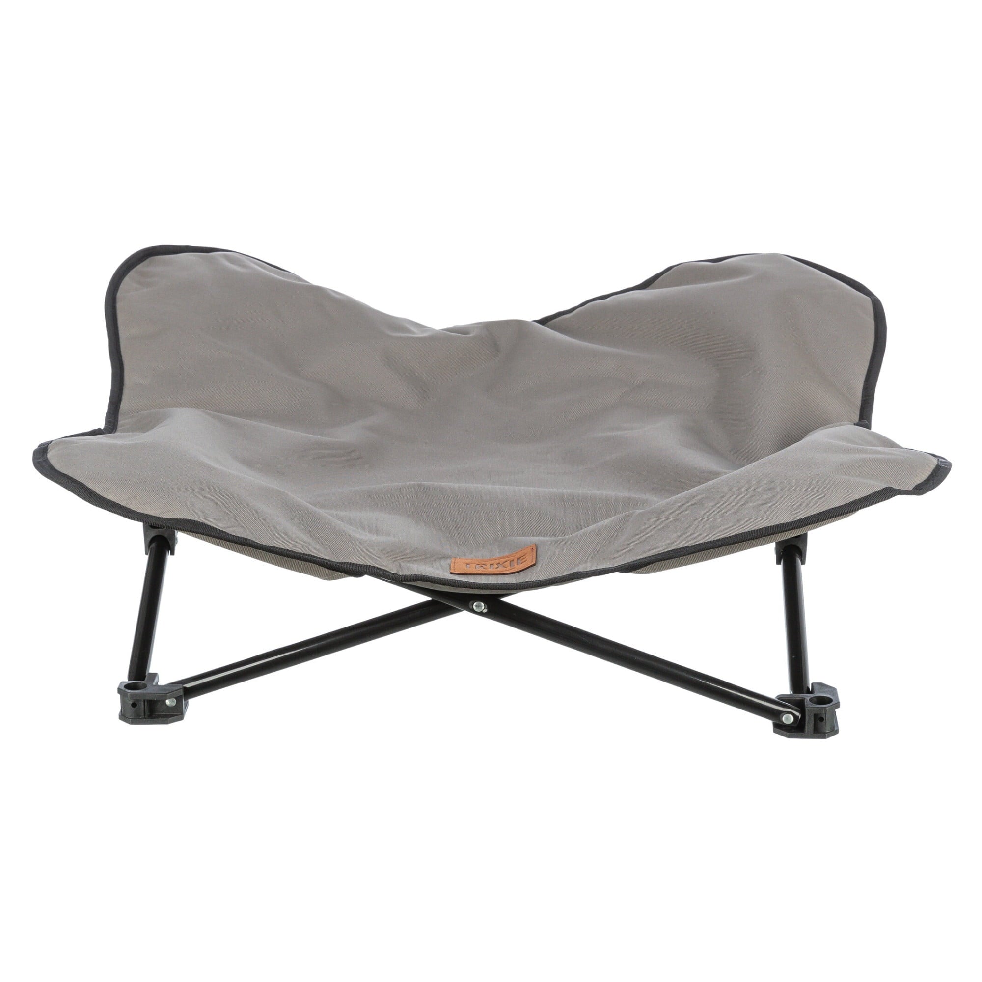 TRIXIE Elevated Camping Cot, Folding Dog Bed, Raised Travel Lounger for Small-Medium Dogs