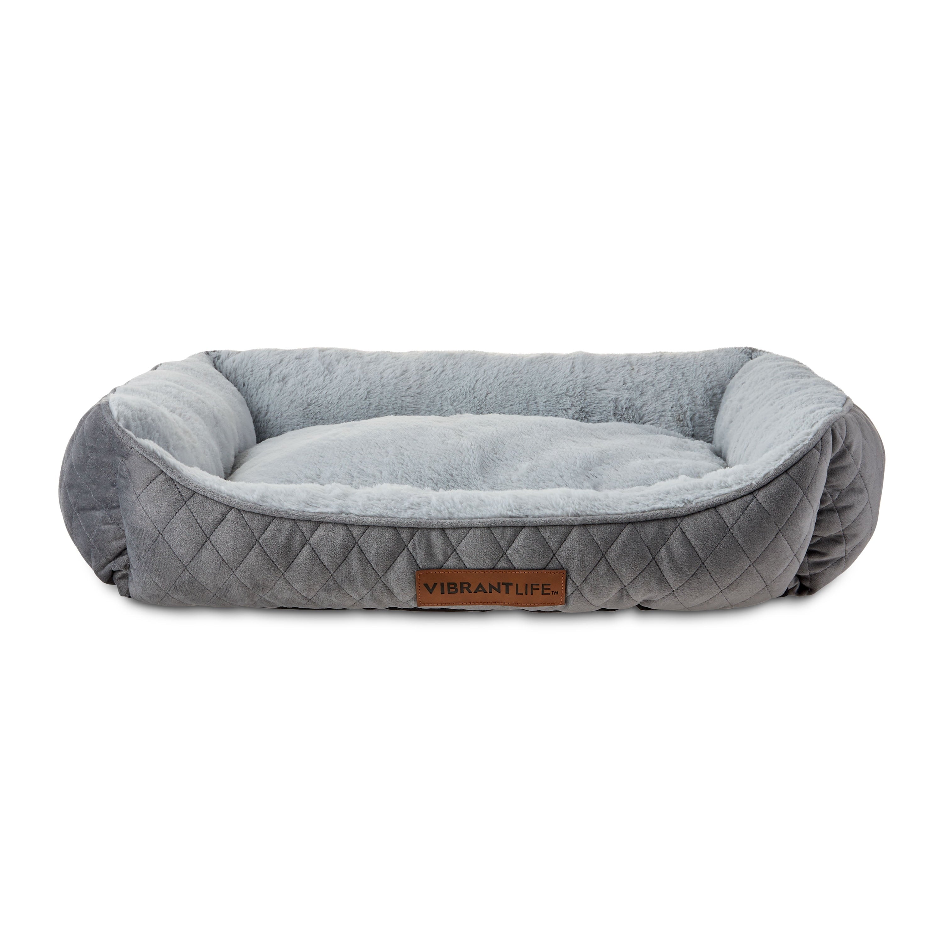 Vibrant Life Quilted Cuddler Pet Bed, 1 Count, 26" x 20"