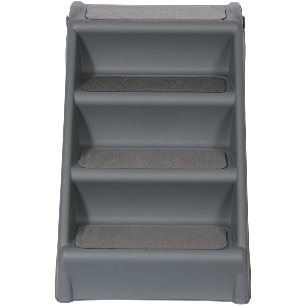 ZENSTYLE Pet Dog Foldable Stairs 4 Steps for High Bed with Non-slip Pad for Indoor Outdoor
