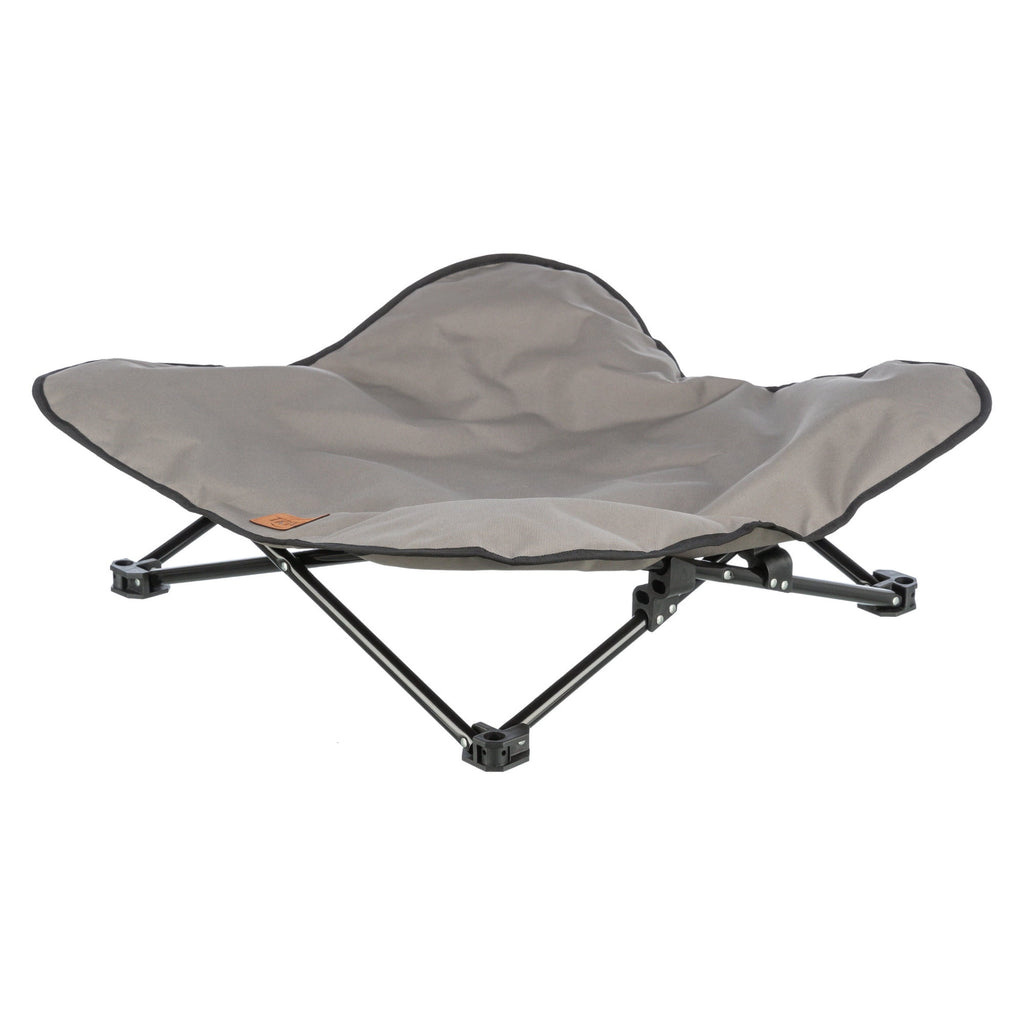 TRIXIE Elevated Camping Cot, Folding Dog Bed, Raised Travel Lounger for Small-Medium Dogs
