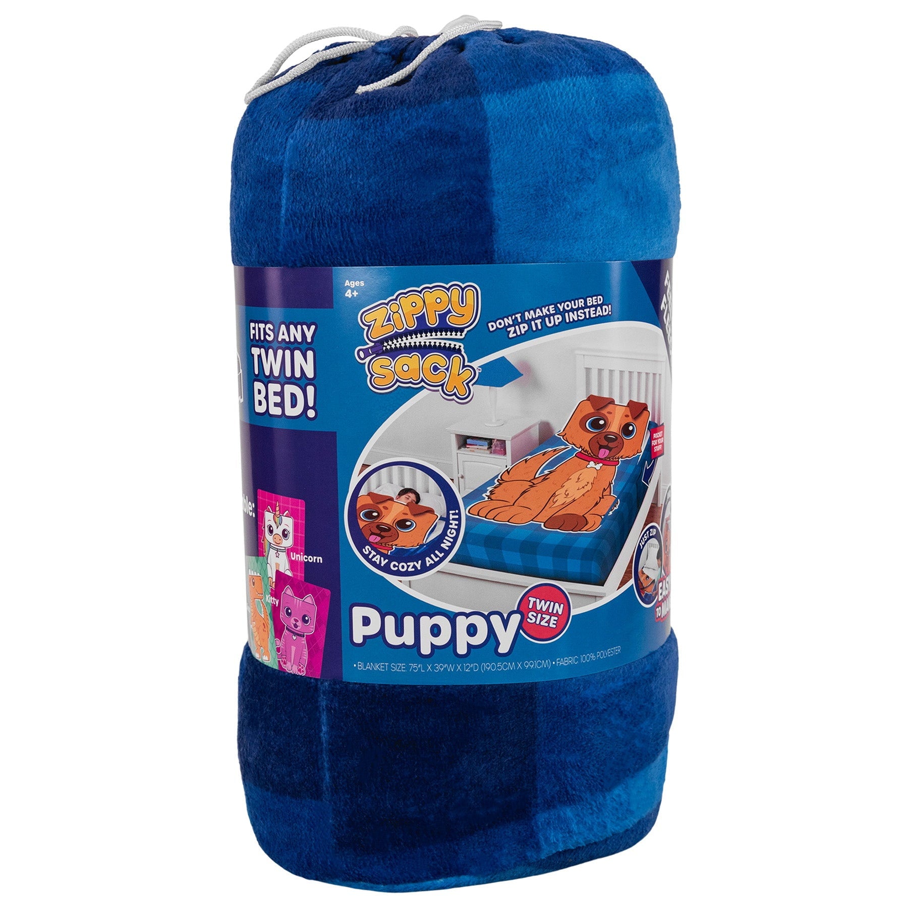 ZippySack Twin Bed Zip-Up Bedding – Dog