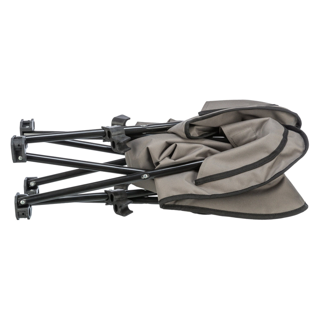 TRIXIE Elevated Camping Cot, Folding Dog Bed, Raised Travel Lounger for Small-Medium Dogs