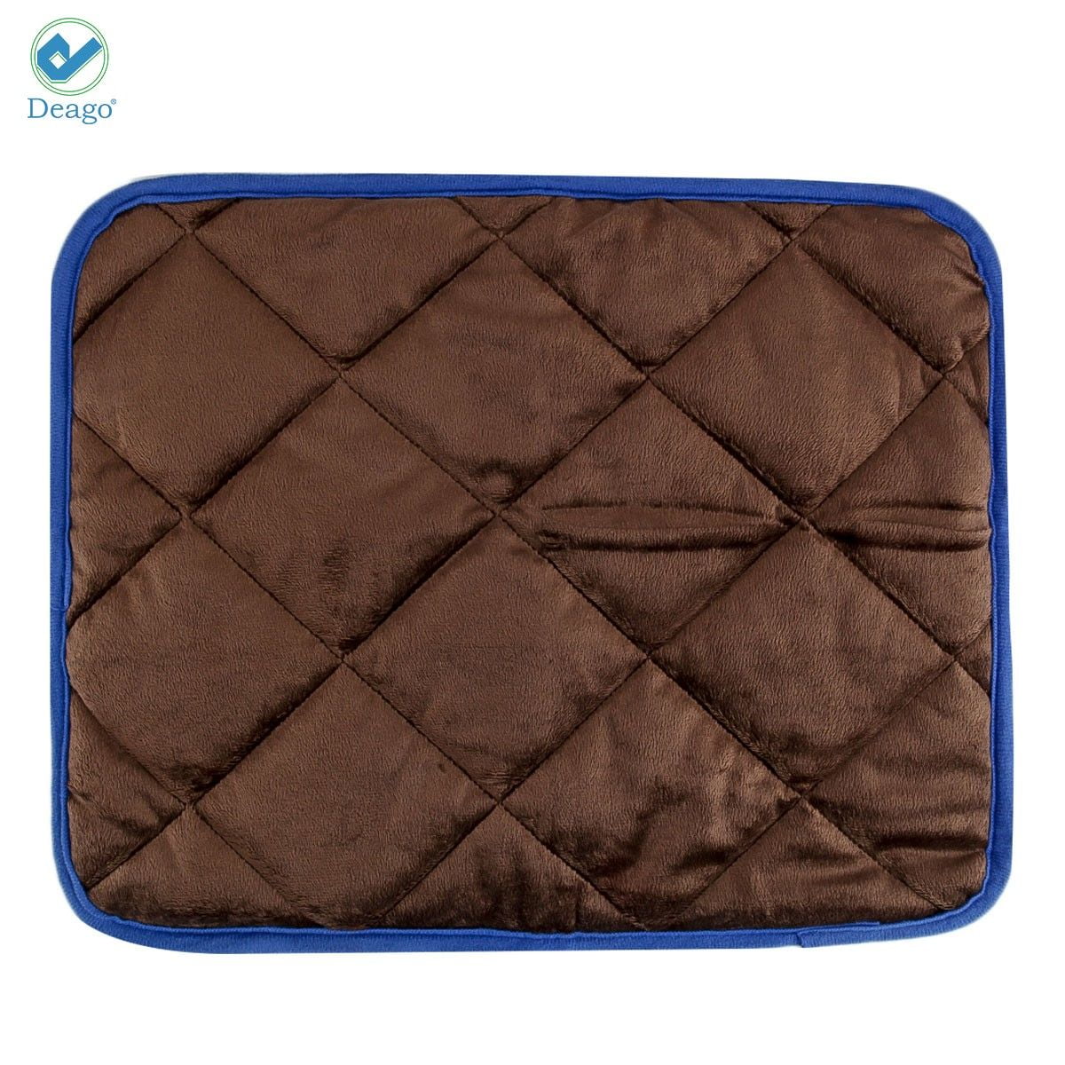Deago Self Heating Cat Dog Pad / Self-Warming Cat Dog Bed / Thermal Cat Mat for Outdoor and Indoor Pets (Coffee, 15.8" x 19.7")