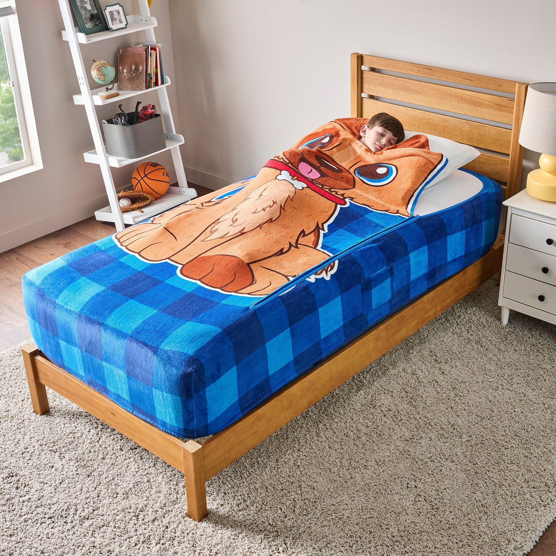 ZippySack Twin Bed Zip-Up Bedding – Dog
