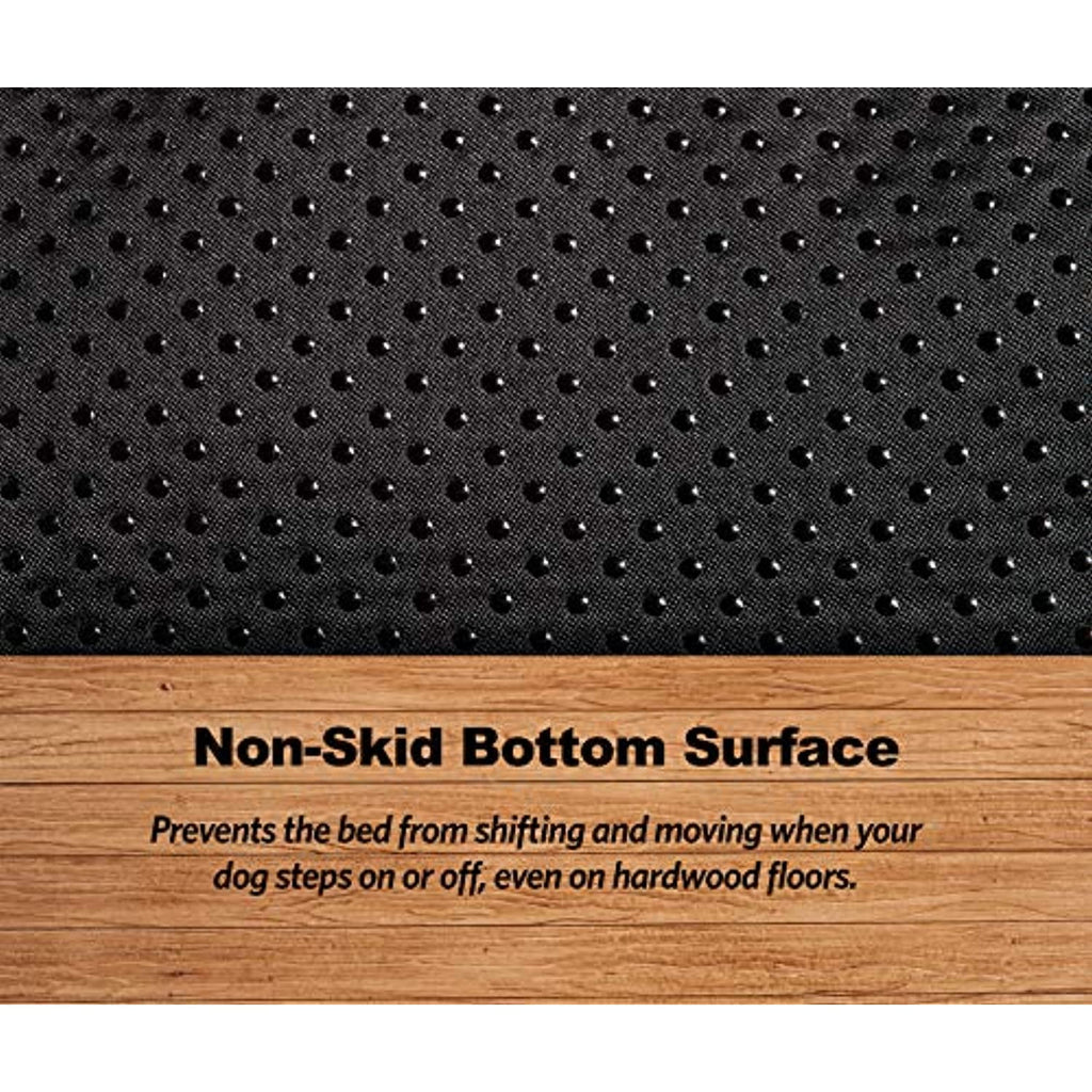 QuietTime Dog Bed & Crate Mat, Deluxe Ombre Swirl, Fits 48" Crate, Gray