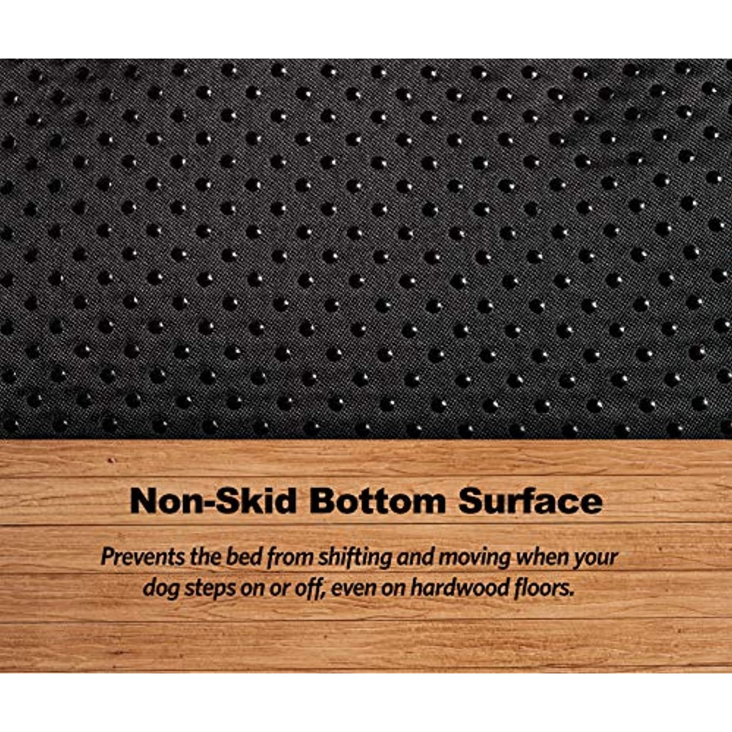 QuietTime Dog Bed & Crate Mat, Deluxe Ombre Swirl, Fits 48" Crate, Gray